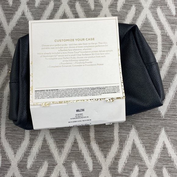 bareMinerals Cosmetic Zip Pouch Black NWT New With Tags - Picture 2 of 6